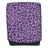 Leopardendrucke, Leoparden-Spots, Lila Leopard Rucksack (Vorderseite)
