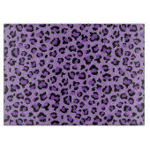 Leopardendrucke, Leoparden-Spots, Lila Leopard Schneidebrett (Vorderseite)