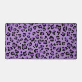 Leopardendrucke, Leoparden-Spots, Lila Leopard Schreibtischunterlage (Vorderseite)