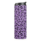 Leopardendrucke, Leoparden-Spots, Lila Leopard Thermosbecher (Nach links gedreht)