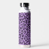 Leopardendrucke, Leoparden-Spots, Lila Leopard Trinkflasche (Links)