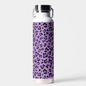 Leopardendrucke, Leoparden-Spots, Lila Leopard Trinkflasche (Vorne)