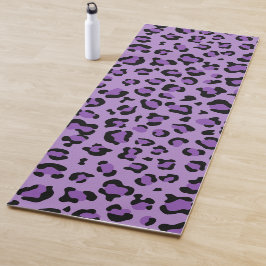 Leopardendrucke, Leoparden-Spots, Lila Leopard Yogamatte