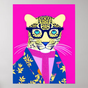 Leopardendrucke, Leopardengeschenk, Leopardenkunst Poster