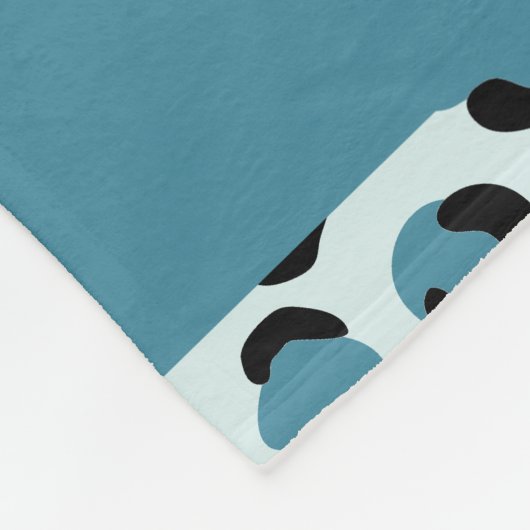 Leopardendrucke, Spots, Blauer Leopard, Ihr Name Fleecedecke (Ecke)