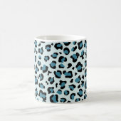 Leopardendrucke, Spots, Blauer Leopard, Ihr Name Kaffeetasse (Mittel)