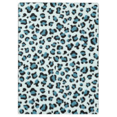 Leopardendrucke, Spots, Blauer Leopard, Ihr Name Klemmbrett (Rückseite)