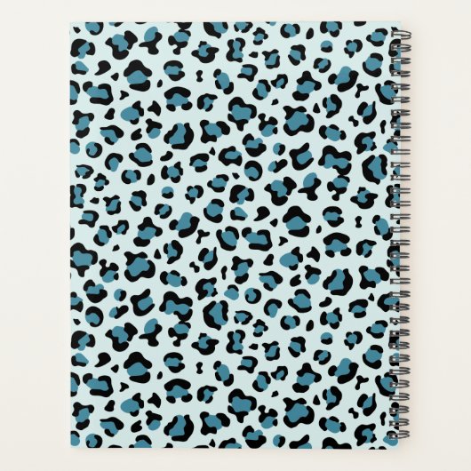 Leopardendrucke, Spots, Blauer Leopard, Ihr Name Planer (Rückseite)