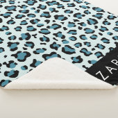 Leopardendrucke, Spots, Blauer Leopard, Ihr Name Sherpadecke (3/4)