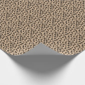 Leopardendrucke, Spots, brauner Leopard Geschenkpapier (Ecke)