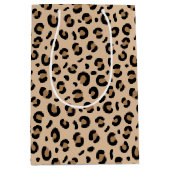 Leopardendrucke, Spots, brauner Leopard Mittlere Geschenktüte (Vorderseite)