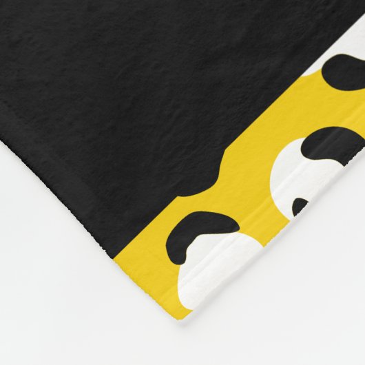 Leopardendrucke, Spots, Gelber Leopard, Ihr Name Fleecedecke (Ecke)