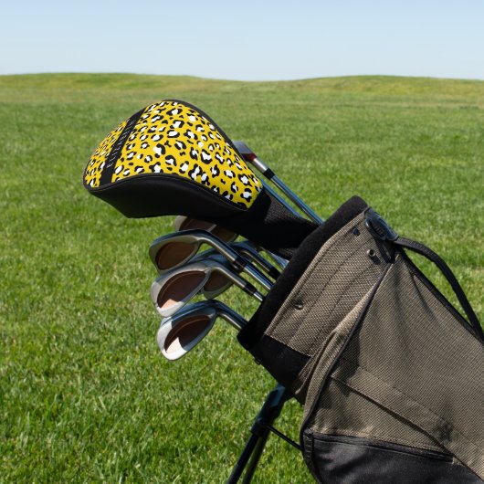 Leopardendrucke, Spots, Gelber Leopard, Ihr Name Golf Headcover (In SItu)