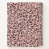 Leopardendrucke, Spots, rosa Leoparden, Ihr Name Notizblock (Rückseite)