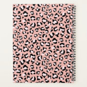 Leopardendrucke, Spots, rosa Leoparden, Ihr Name Planer (Rückseite)