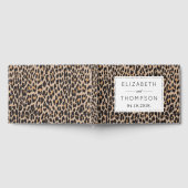 Leopardendruckerei, Spots, Brauner Leopard, Hochze Gästebuch (Voll)