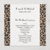 Leopardendruckerei, Spots, Brauner Leopard, Hochze Programm (Vorderseite)