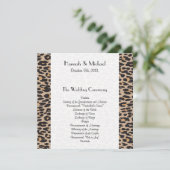 Leopardendruckerei, Spots, Brauner Leopard, Hochze Programm (Stehend Vorderseite)