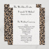 Leopardendruckerei, Spots, Brauner Leopard, Hochze Programm (Vorne/Hinten)
