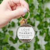 Leopardendruckerei, Spots, Brauner Leopard, Hochze Schlüsselanhänger (Hand)