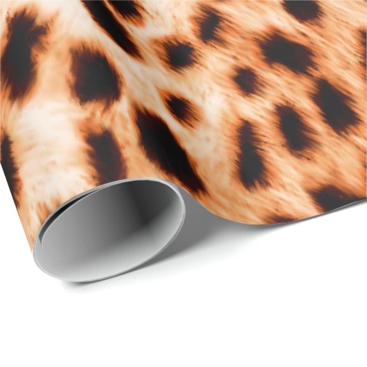 Leopardendrucktextur Geschenkpapier (Rolleneckpunkt)