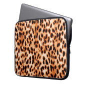 Leopardendrucktextur Laptopschutzhülle (Vorderseite Links)