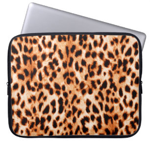Leopardendrucktextur Laptopschutzhülle
