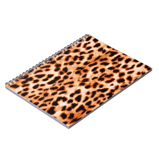 Leopardendrucktextur Notizblock (Linke Seite)