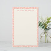 Leopardendrucktextur | Personalisiert Stationer Briefpapier (Stehend Vorderseite)