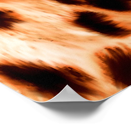 Leopardendrucktextur Poster (Ecke)