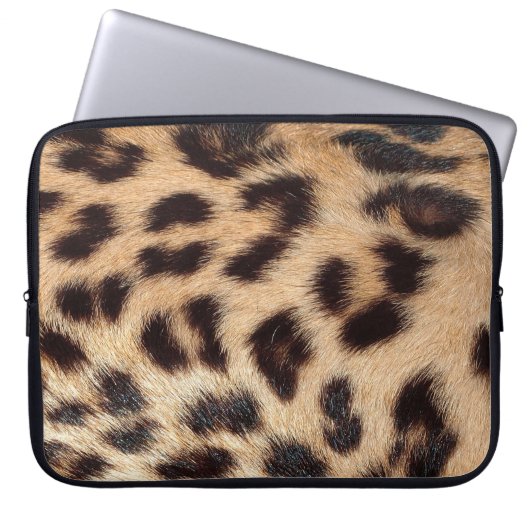Leopardendrucktextur-Trend Laptopschutzhülle (Vorderseite)