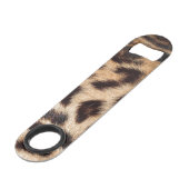 Leopardendrucktextur-Trend Speed Flaschenöffner (Vorderseite Schrägansicht)