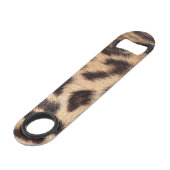 Leopardendrucktextur-Trend Speed Flaschenöffner (Rückseite Schrägansicht)