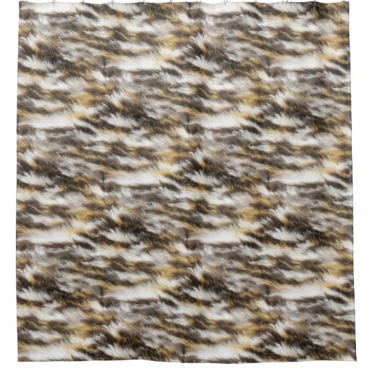 Leopardenduschvorhang Badezimmer Duschvorhang (Vorderseite)