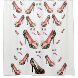 Leopardenduschvorhang Duschvorhang