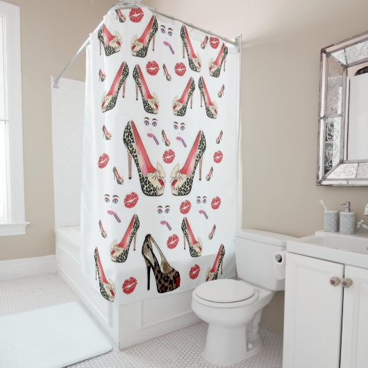 Leopardenduschvorhang Duschvorhang (Beispiel)