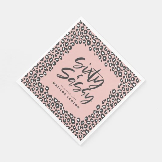 leopardenes Party, sechzig Serviette (Ecke)