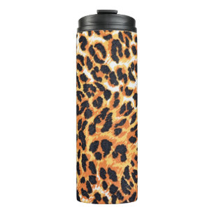 Leopardenfell als Hintergrundleopard,muster,druck, Thermosbecher