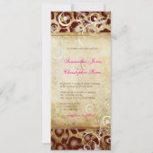 Leopardenflecken + Perlflecken/Vintages Perlbaum Einladung (Rückseite)