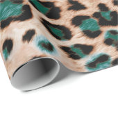 Leopardenflecken-Tierdruckmuster Geschenkpapier (Rolleneckpunkt)
