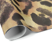 Leopardenflecken-Tierdruckmuster Geschenkpapier (Rolleneckpunkt)