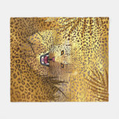Leopardengebiet 1 fleecedecke (Vorderseite (Horizontal))