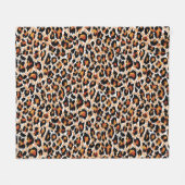 Leopardengeometrie: Gemusterte Illustration Fleecedecke (Vorderseite (Horizontal))