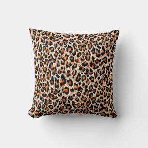 Leopardengeometrie: Gemusterte Illustration Kissen