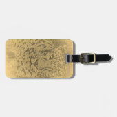 Leopardengesicht Nah Gepäckanhänger (Vorderseite horizontal)