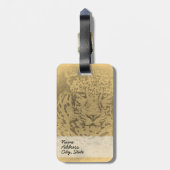 Leopardengesicht Nah Gepäckanhänger (Rückseite vertikal)