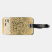 Leopardengesicht Nah Gepäckanhänger (Rückseite horizontal)