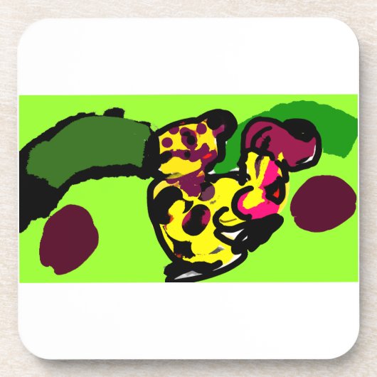 Leopardenglanz getränkeuntersetzer (Vorderseite)