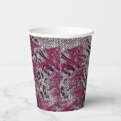 Leopardengraue gepunktete Papiertassen Pappbecher (Rechts)