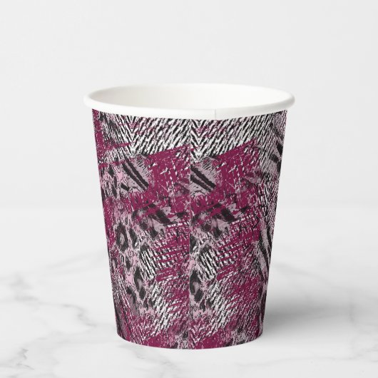 Leopardengraue gepunktete Papiertassen Pappbecher (Rechts)